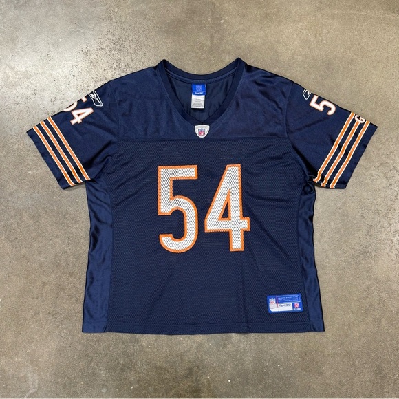 Vintage Reebok NFL Chicago Bears Jersey #54 Brian Urlacher Navy Men’s XL - Picture 1 of 9